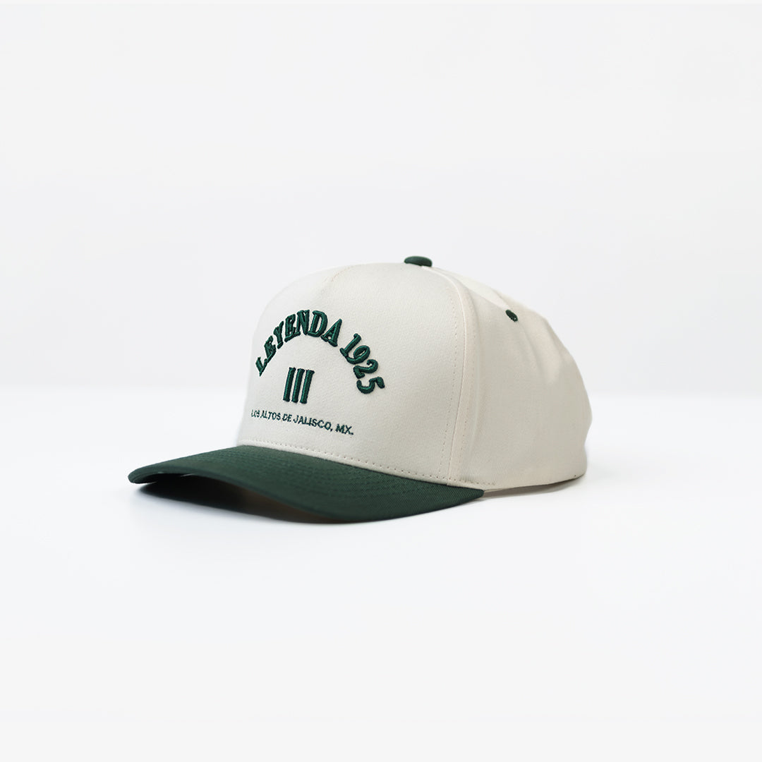Green & Cream 1925 Hat